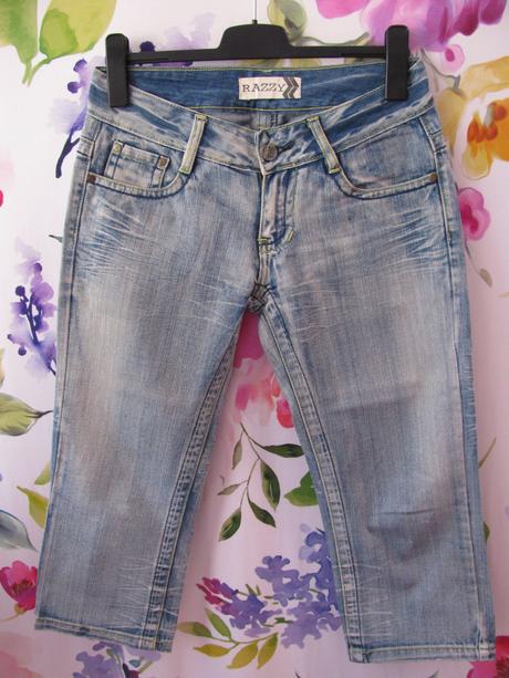 Džínové kalhoty-capri unisex, m
