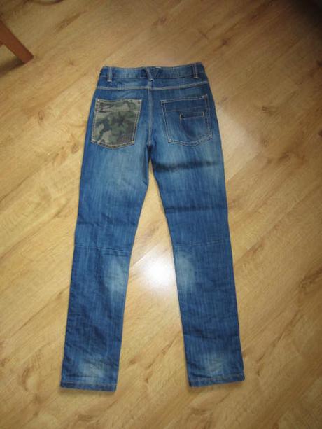 Peckovní džíny, rifle s maskáčovým vzorem, next,152