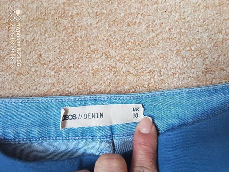 Šortky zn."asos denim" vel."38", denim,38