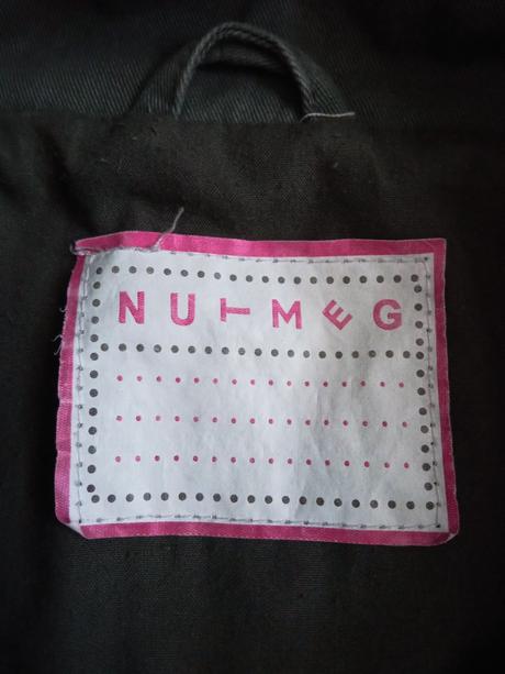 Plátěná delší bunda, kabát, nutmeg,146