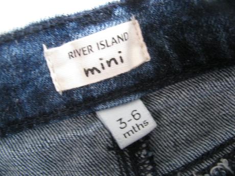 Parádní strečové džíny s náševkou, unisex, river island,68