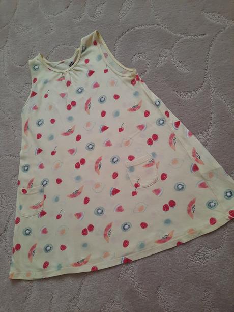 Šatičky s ovocem, h&m,104