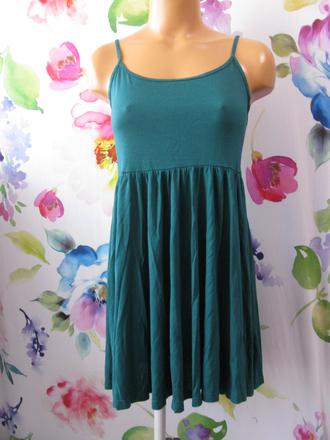 Tyrkysové letní mini šaty h&m, h&m,xs