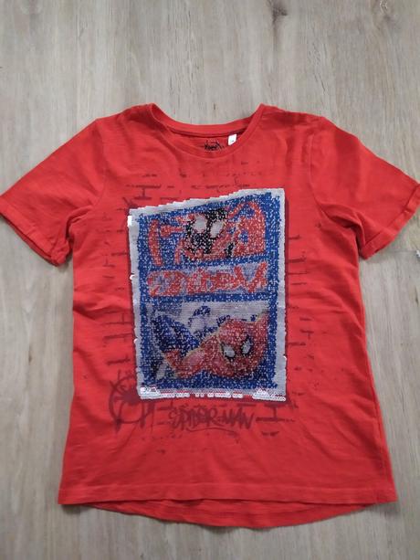Červené tričko spiderman, c&a,134