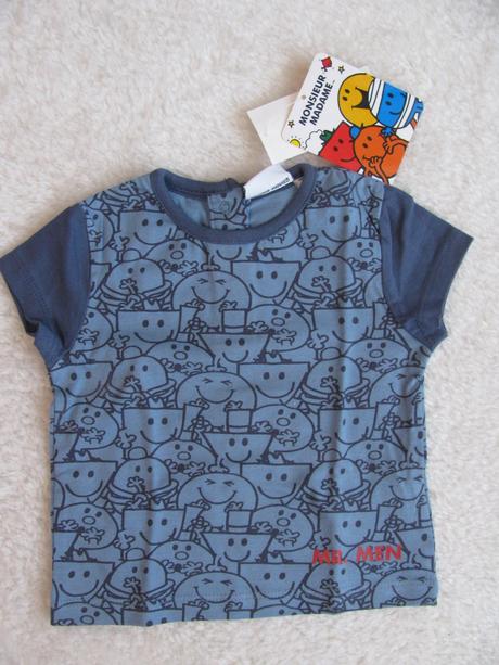 Bavlněné modré tričko - mr.men, 62