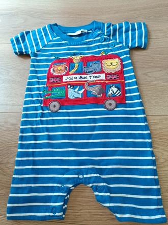 Pruhovaný overal s busem 68 jojo mám bebe, 68