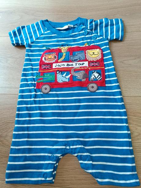 Pruhovaný overal s busem 68 jojo mám bebe, 68