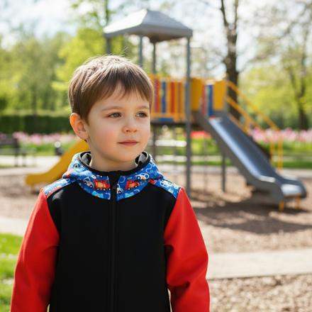 Softshellová bunda s fleecem, hasiči, 86 - 152