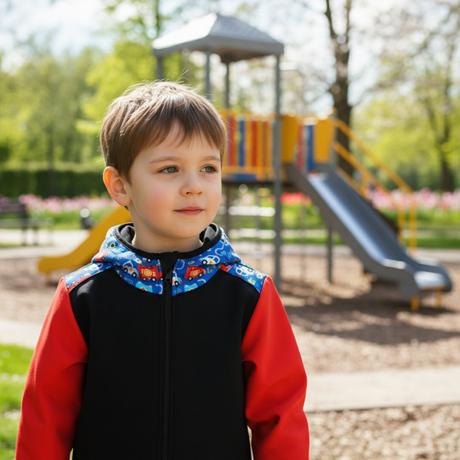 Softshellová bunda s fleecem, hasiči, 86 - 152