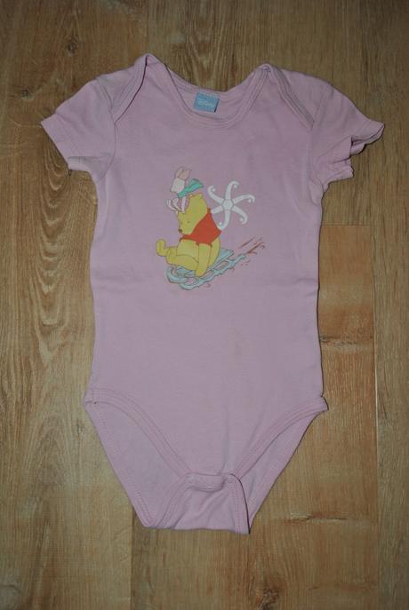 Starorůžové body s púem, disney baby, 74/80, disney,80