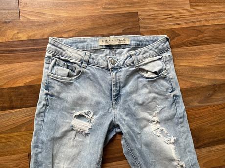 Děrované džíny, vel m možná s/m, denim co, denim co,m