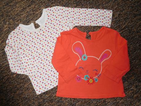 2x tričko s dlouhým rukávem vel. 68/74, f&f,74