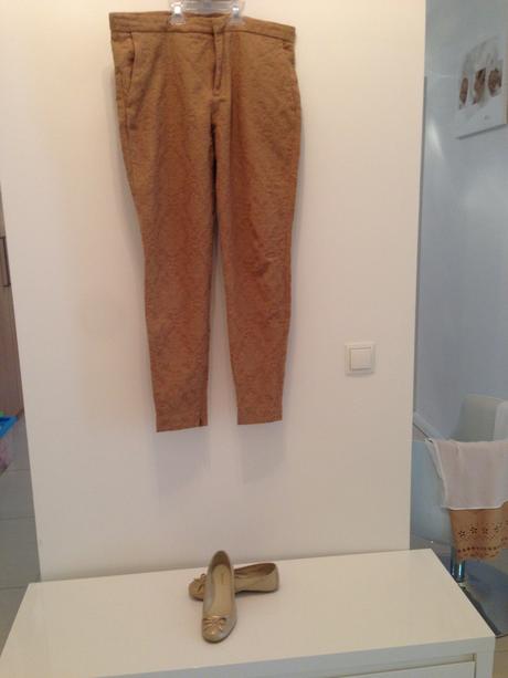 Kalhoty a halenka zara,vel.l sukne sisley+botky 35, zara,l