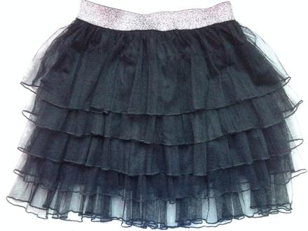 Šifonová sukně do pasu (xxs - s), xs