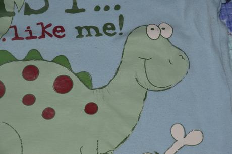 Bavlněné tričko s dinosaurem, ladybird,86