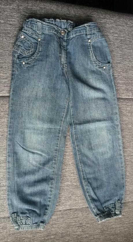 Lehké džíny do gumy vel. 110, 110