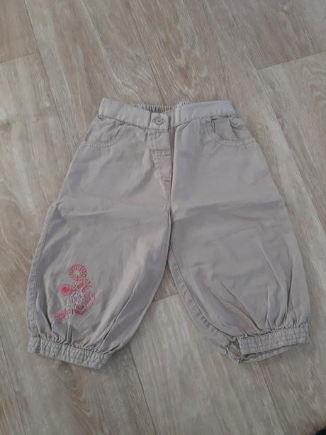 3/4 plátěné kraťasy, kalhoty, matalan,98