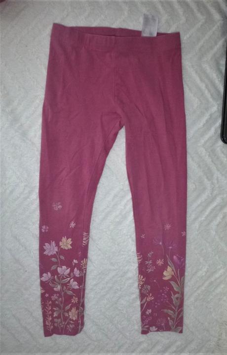 Legínky s kytkama- vel.122-128, 122