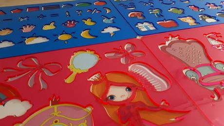 Obkreslovací šablony, 5sad, nepoužité, 