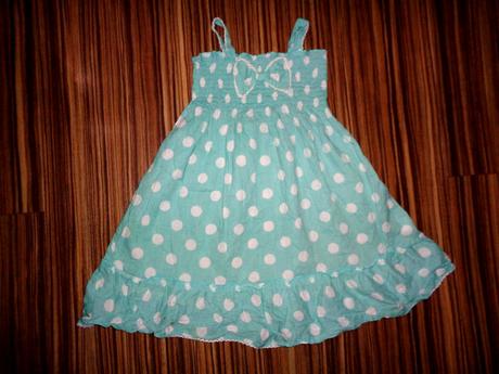 Mentolově zelené letní šaty s puntíky, young dimension,110