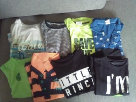 Trička s krátkým rukávem 8ks, 92