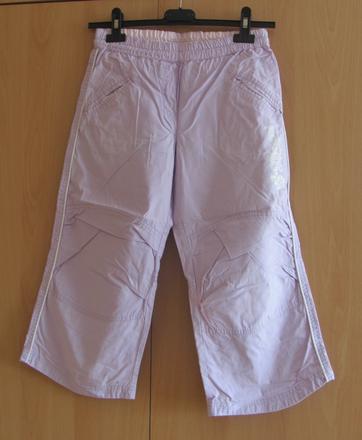 Letní světle fialové 3/4 kalhoty, 146