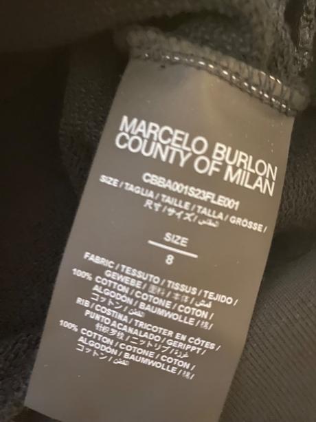 Designová italská mikina marcelo burlon, 8 let, 128