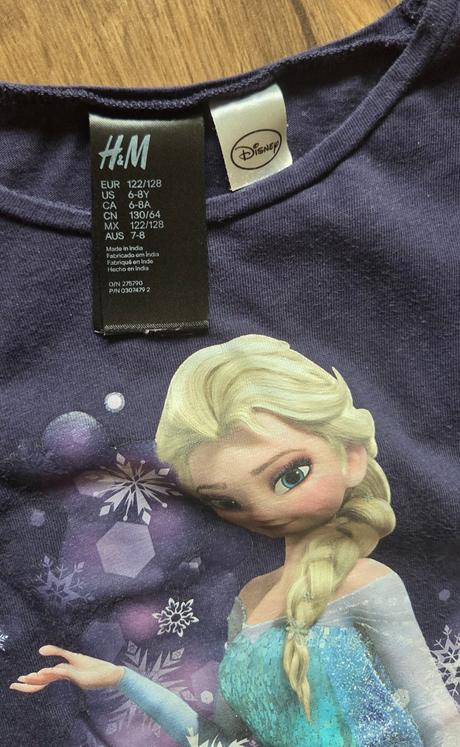 Noční košile frozen, h&m,128