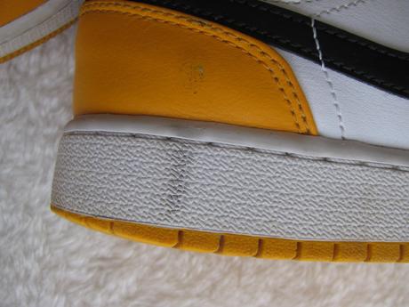 Dětské žluto-černo-bílé kotníkové tenisky jordan, air jordan,36