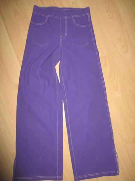 Džegíny - široké nohavice, h&m,146