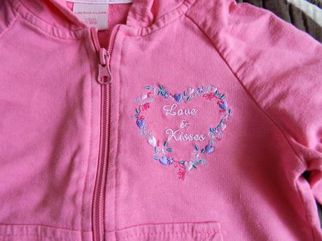 Mikina na zip růžová, cactus clone,98