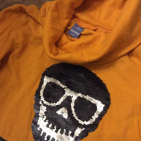 Bavlněné tričko/rolák s překlápěcími flitry, dopodopo,128