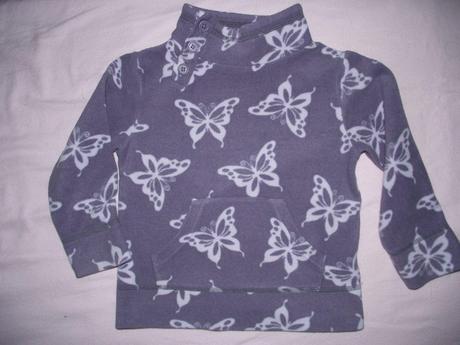 Fleesová mikina s motýlkama 98/104, next,98