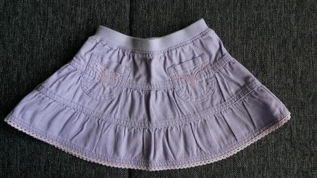 Fialová manšestrová sukýnka vel. 6 m, cherokee,74