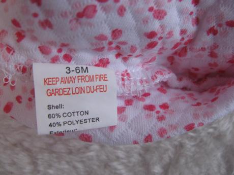 Kojenecká prošívaná čepička, 68