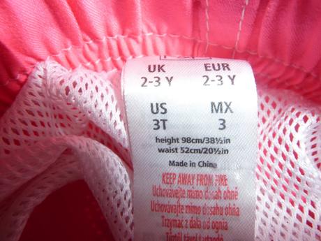 Kraťasy vel. 98, f&f,98