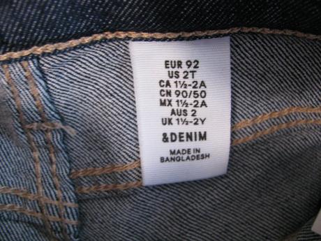 Džínové elastické kraťasy unisex, denim,92