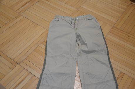 Kalhoty bavlněné vel. 122 cm, béžové, top stav, 122