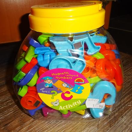 Magnetická čísla a písmena activity,