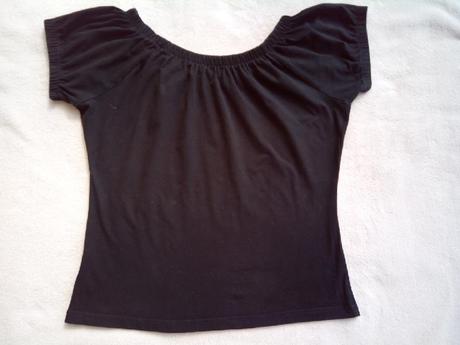 Letní dámské černé tričko, 38