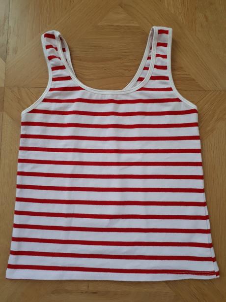Tričko bez rukávů dívčí vel. 110-116, 110