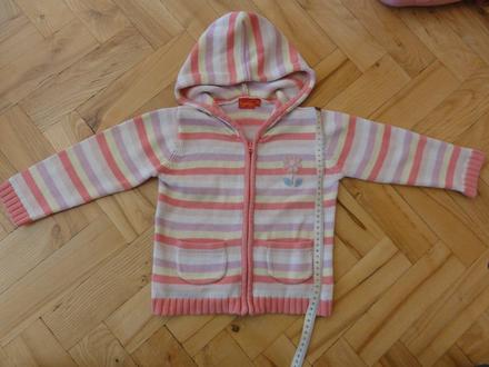 Svetřík s kapucí vel.92-98, 92