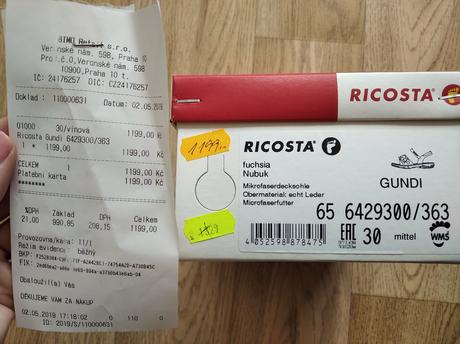 Kožené sandále/sandálky ricosta, vel. 30., ricosta,30