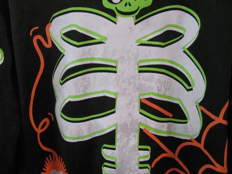 Karnevalový kostým-overal kostlivce,