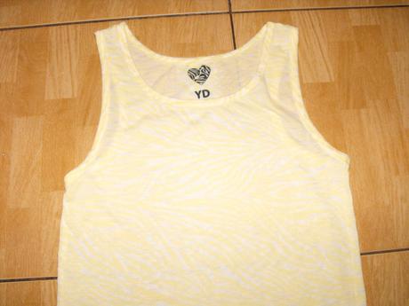 Žltý transparentný top young dimension - nenosený, topomini,152