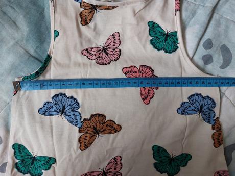 2x šaty motýlci, h&m,122