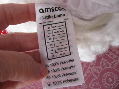 Kostým-bílo růžové šatičky ovečka, 