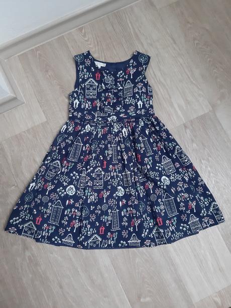 Krásné šatičky, šaty s domečky a kytičkami, rocha.little.rocha,110