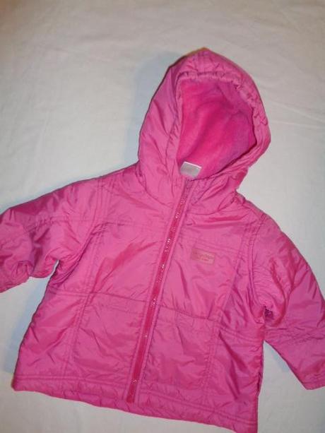 Luxusní lesklá růžová teploučká zimní bunda, early days,92