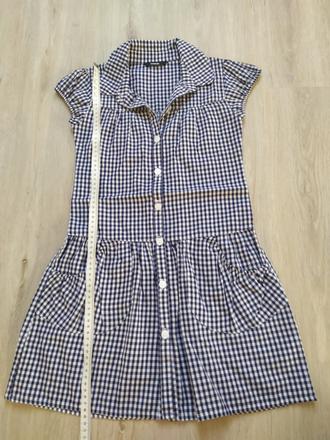 Kostkované šaty vel.122/128, george,122